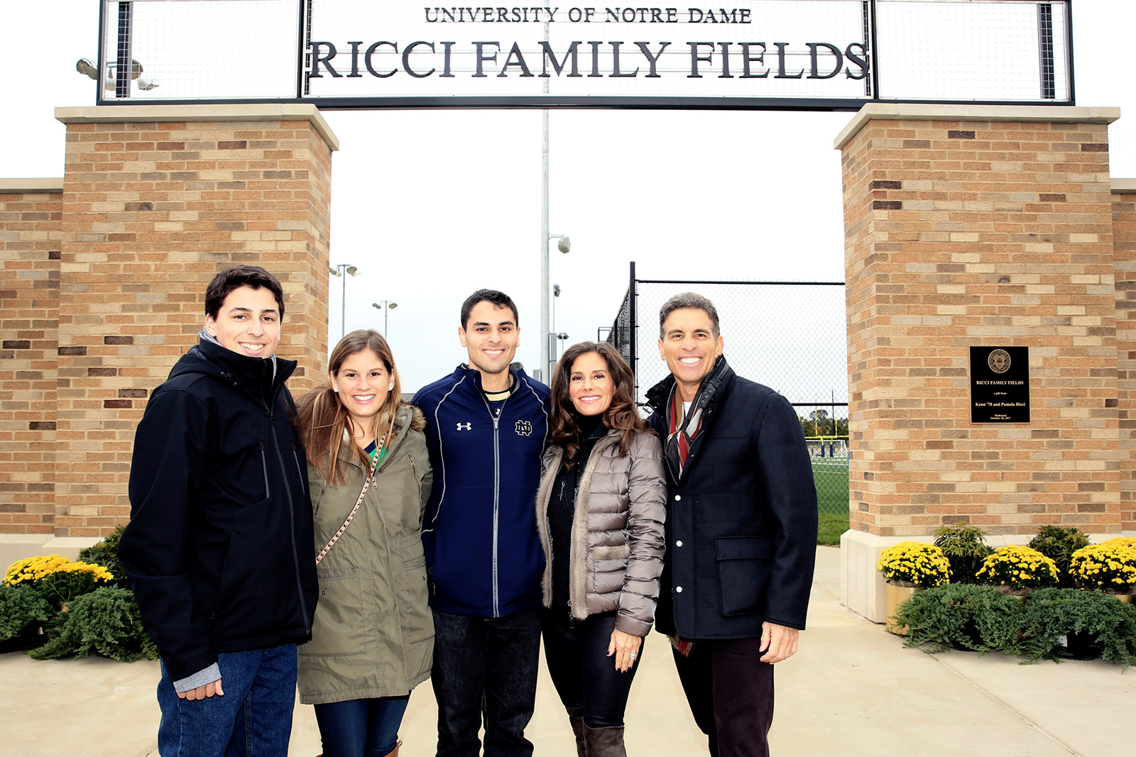 Ricci Family at Notre Dame